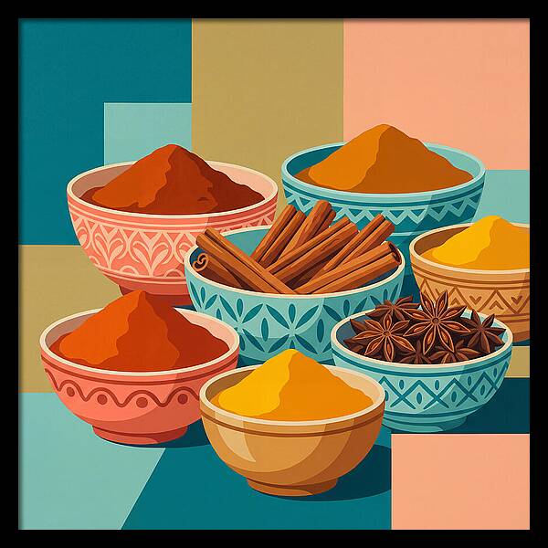 Colorful Spice Arrangement