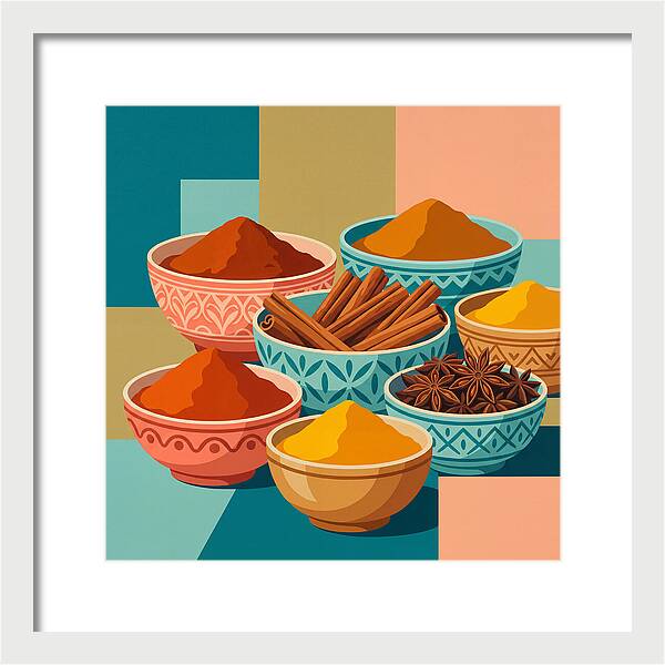 Colorful Spice Arrangement