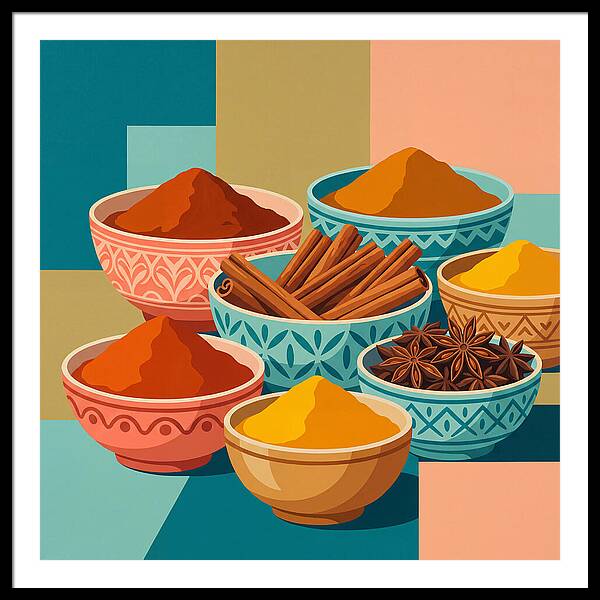 Colorful Spice Arrangement