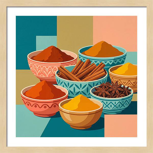 Colorful Spice Arrangement