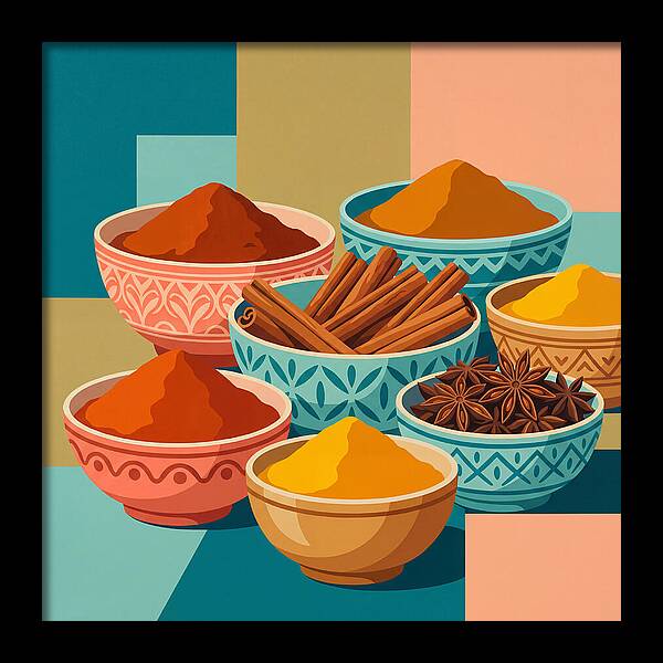Colorful Spice Arrangement