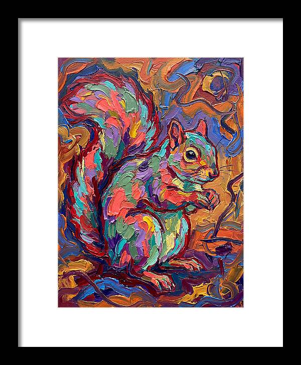 Colorful Squirrel In Expressionist Style