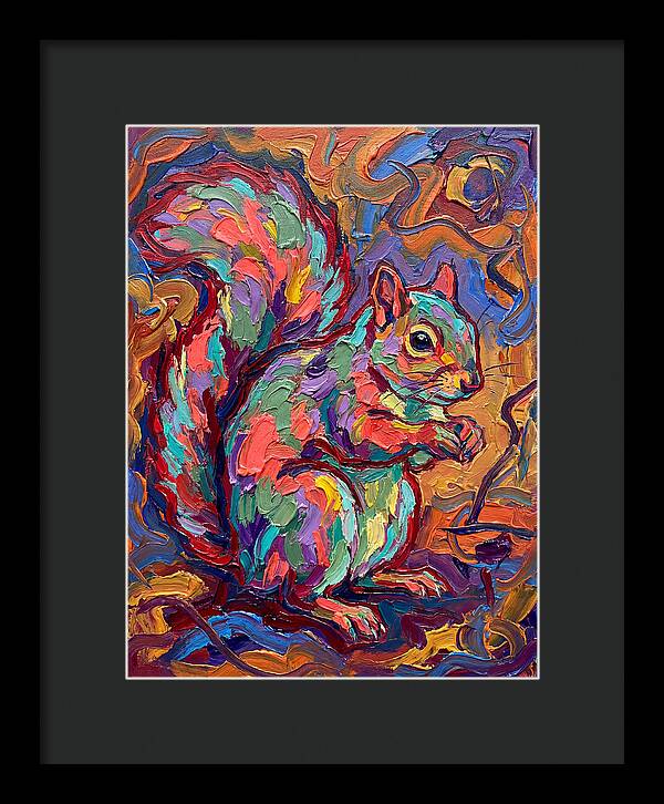 Colorful Squirrel In Expressionist Style