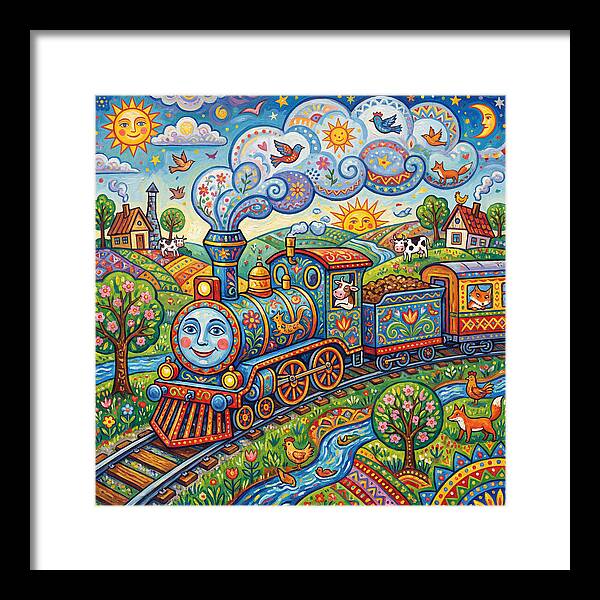Colorful Steam Train Journey