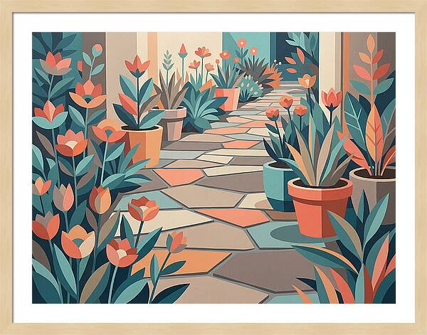 Colorful Stone Pathway