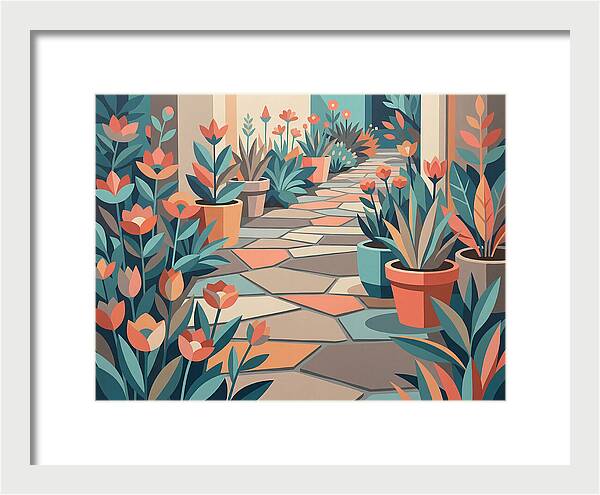 Colorful Stone Pathway