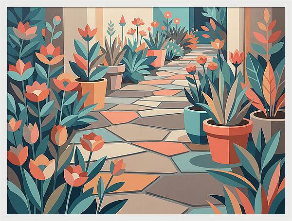 Colorful Stone Pathway