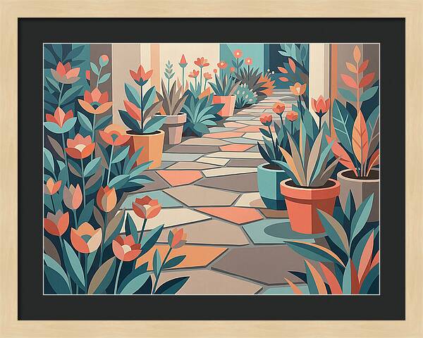 Colorful Stone Pathway