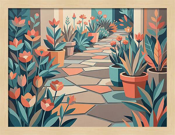 Colorful Stone Pathway