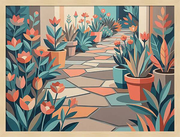 Colorful Stone Pathway