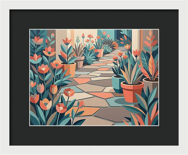 Colorful Stone Pathway