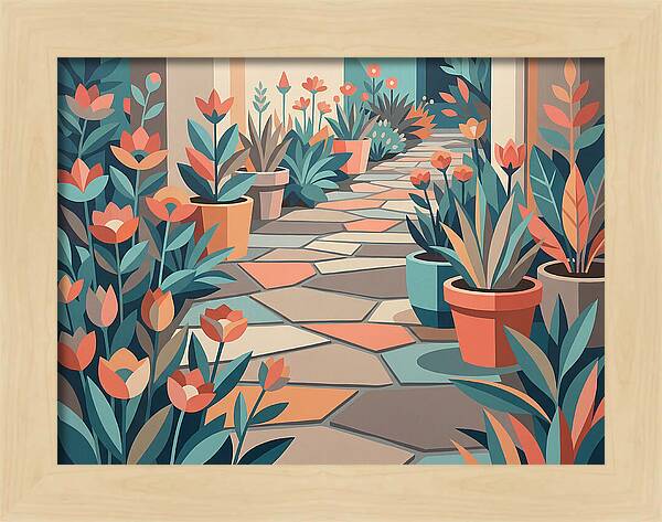 Colorful Stone Pathway