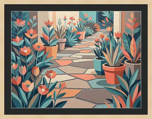 Colorful Stone Pathway