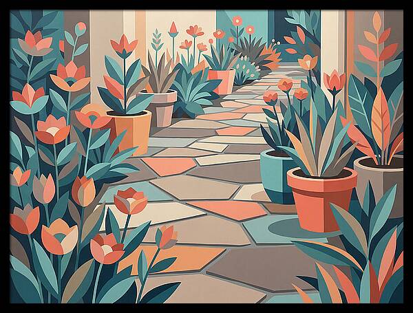 Colorful Stone Pathway