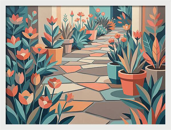 Colorful Stone Pathway