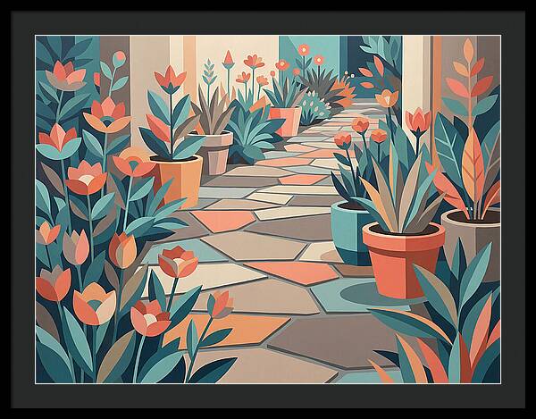 Colorful Stone Pathway