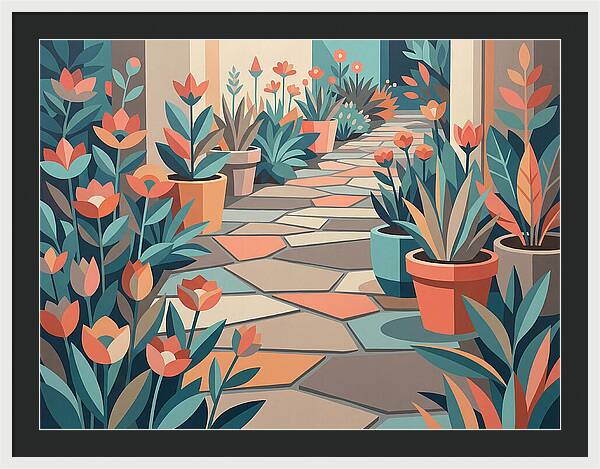 Colorful Stone Pathway