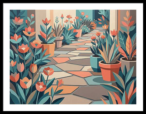 Colorful Stone Pathway