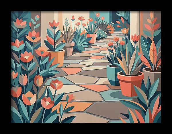Colorful Stone Pathway