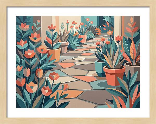 Colorful Stone Pathway