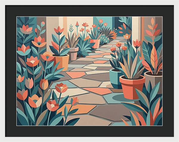 Colorful Stone Pathway