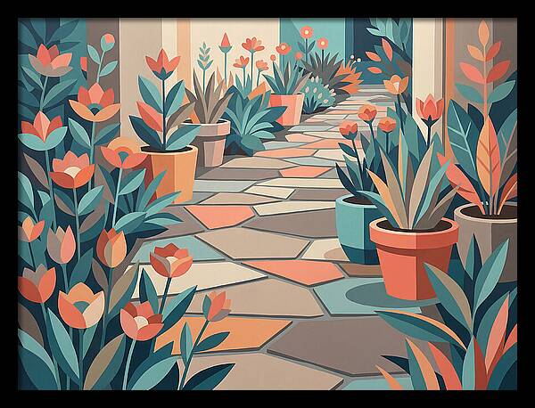 Colorful Stone Pathway