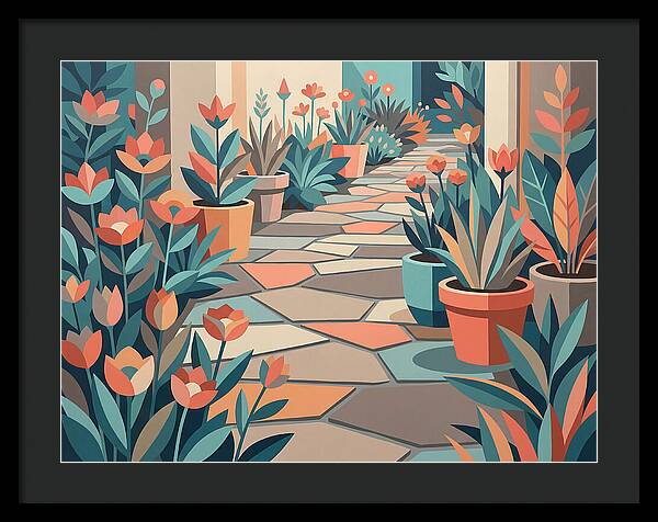 Colorful Stone Pathway