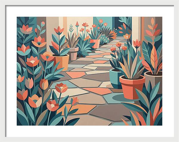 Colorful Stone Pathway