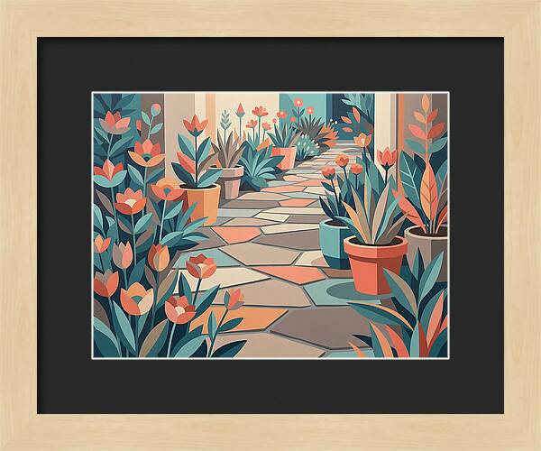 Colorful Stone Pathway
