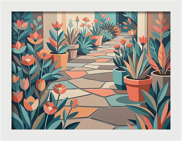 Colorful Stone Pathway