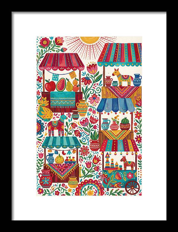 Colorful Street Market Scene