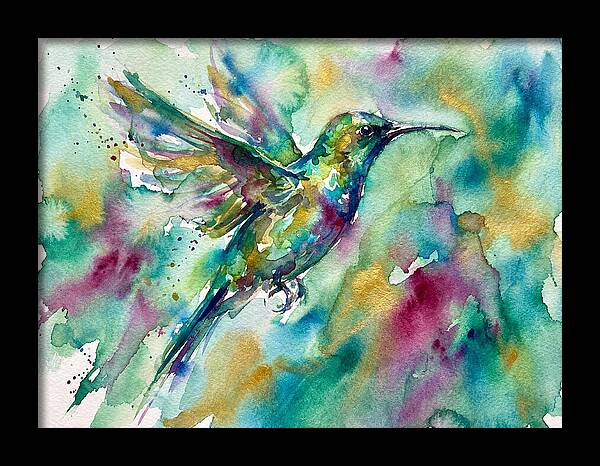 Colorful Sunbird In Flight