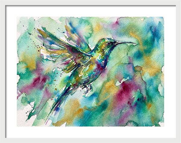 Colorful Sunbird In Flight