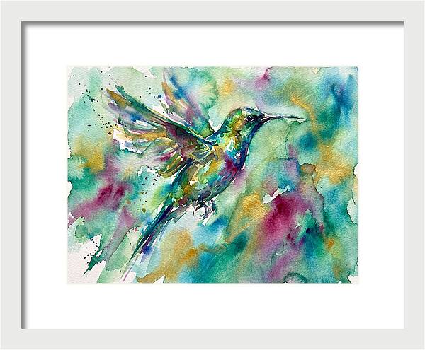 Colorful Sunbird In Flight