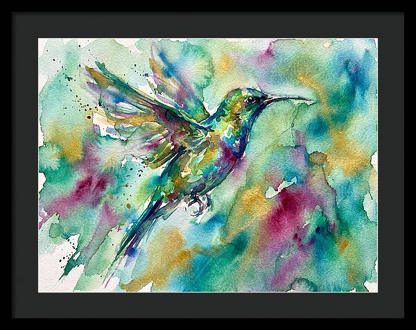Colorful Sunbird In Flight
