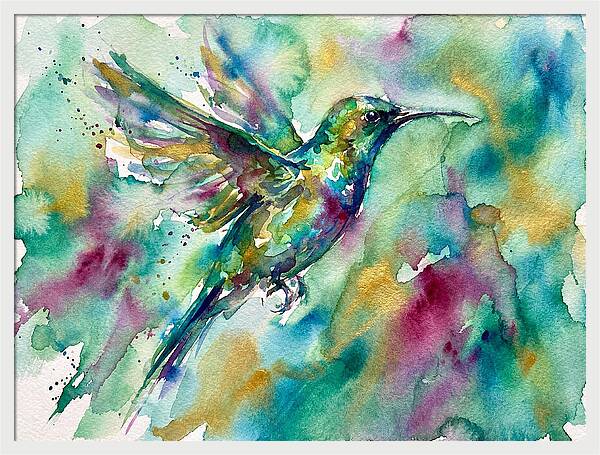 Colorful Sunbird In Flight