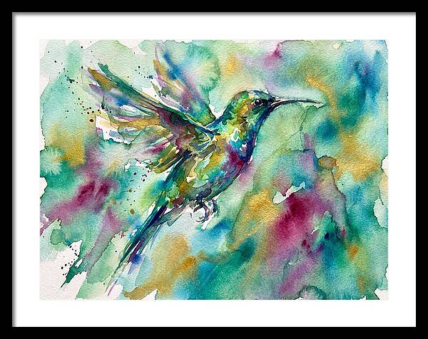 Colorful Sunbird In Flight