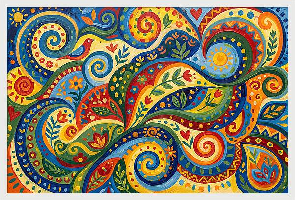 Colorful Swirls Of Nature