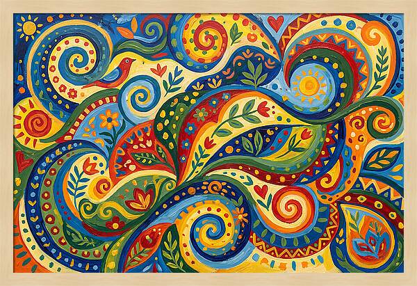 Colorful Swirls Of Nature
