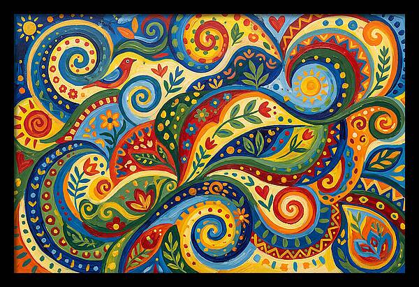 Colorful Swirls Of Nature