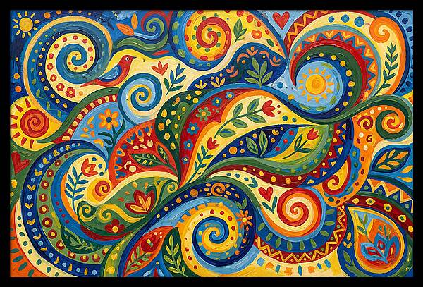 Colorful Swirls Of Nature