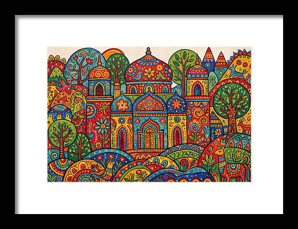 Colorful Temple Landscape