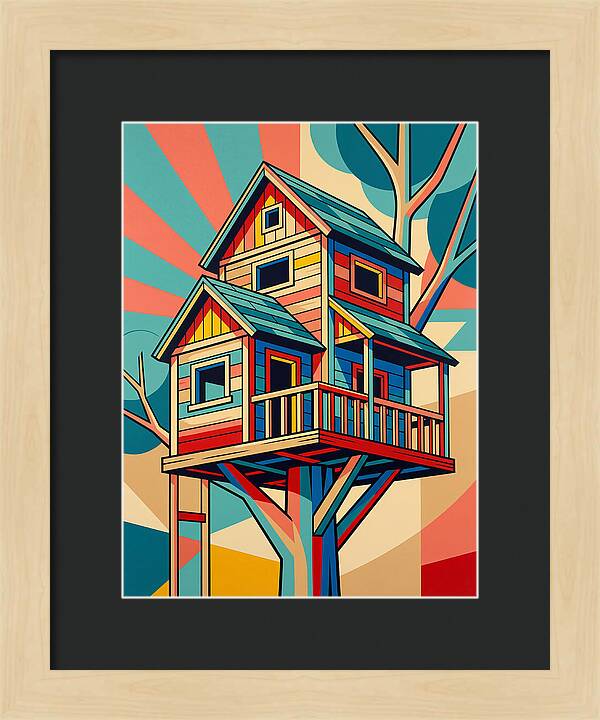 Colorful Treehouse Delight