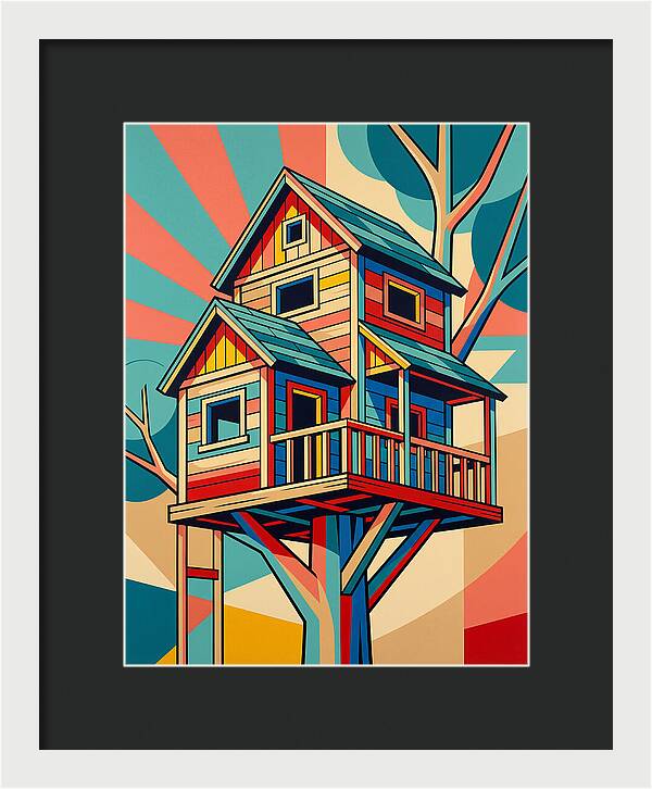 Colorful Treehouse Delight