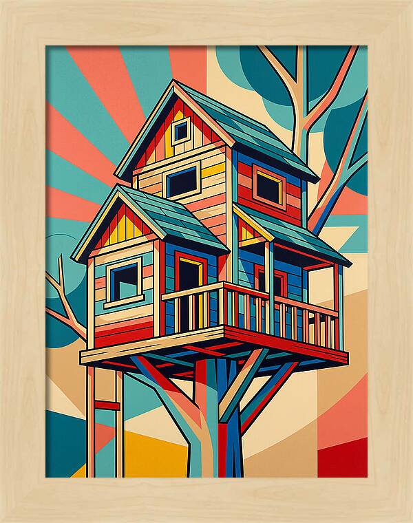 Colorful Treehouse Delight