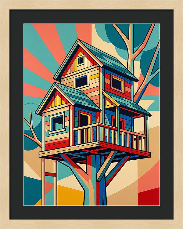Colorful Treehouse Delight