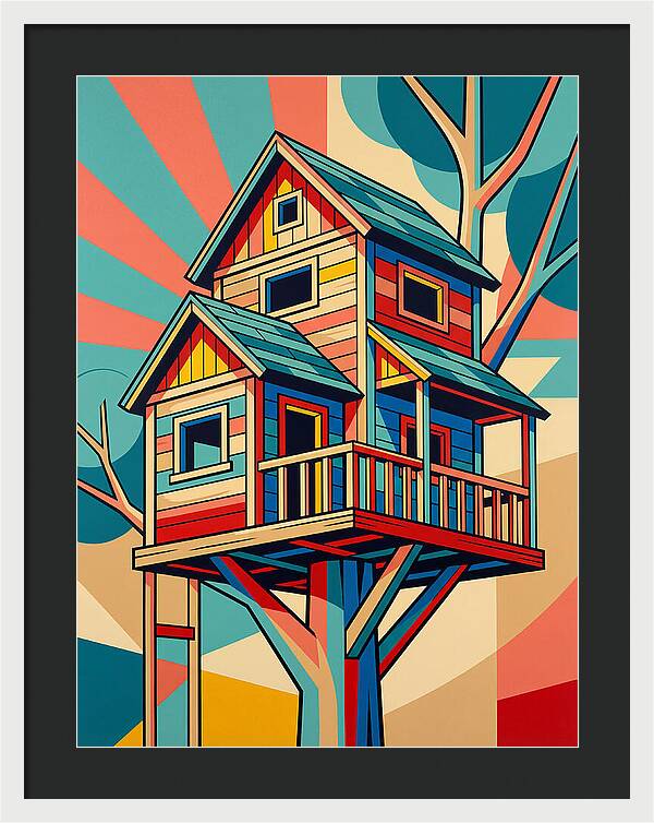 Colorful Treehouse Delight