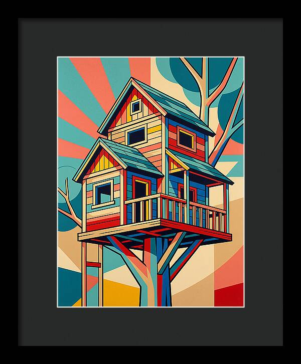 Colorful Treehouse Delight
