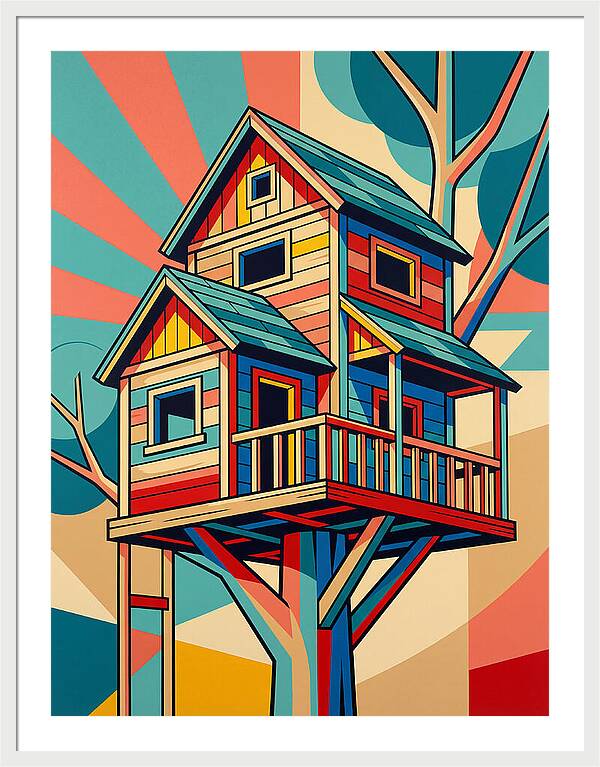 Colorful Treehouse Delight