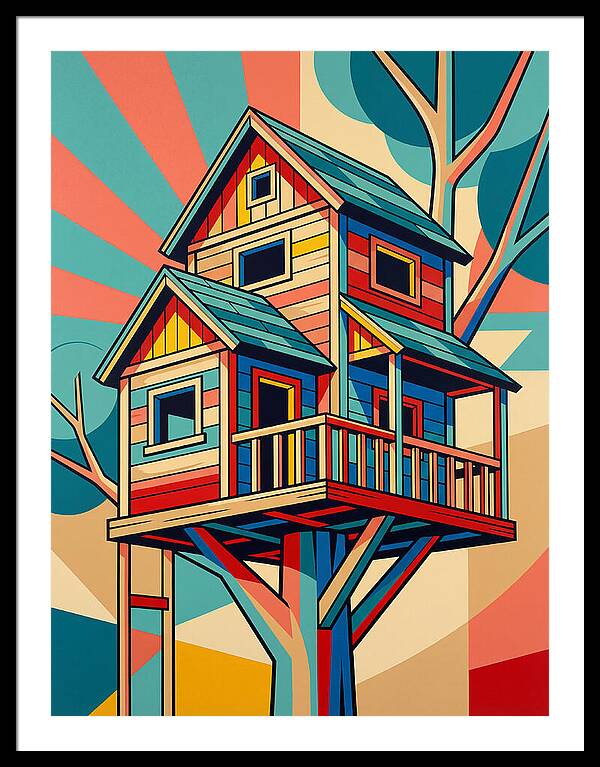 Colorful Treehouse Delight